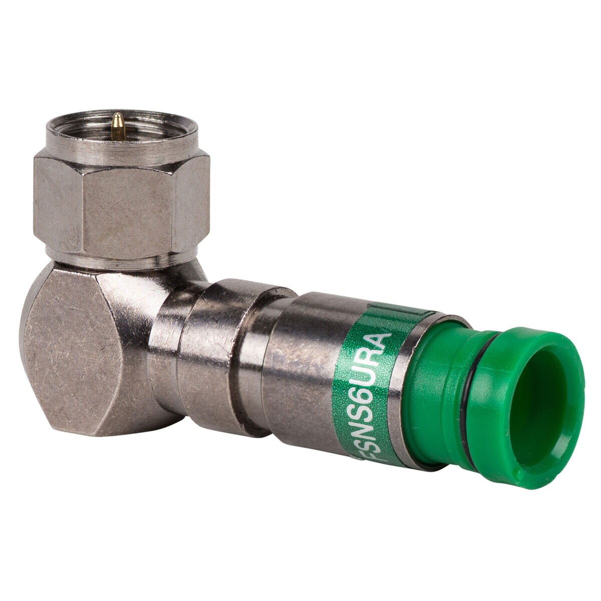 Belden FSNS6URA RG6 Right Angle F Male Compression Connector 25 Pcs.